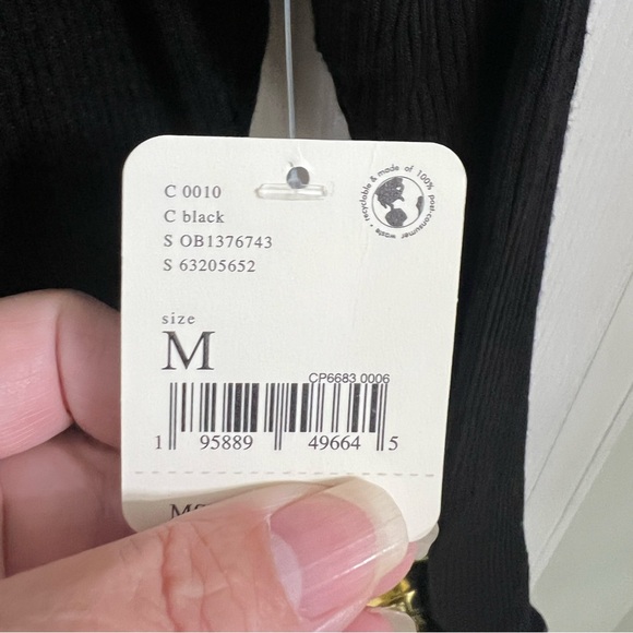 Free People Hi Hon Layering Top size Medium black - Picture 4 of 8